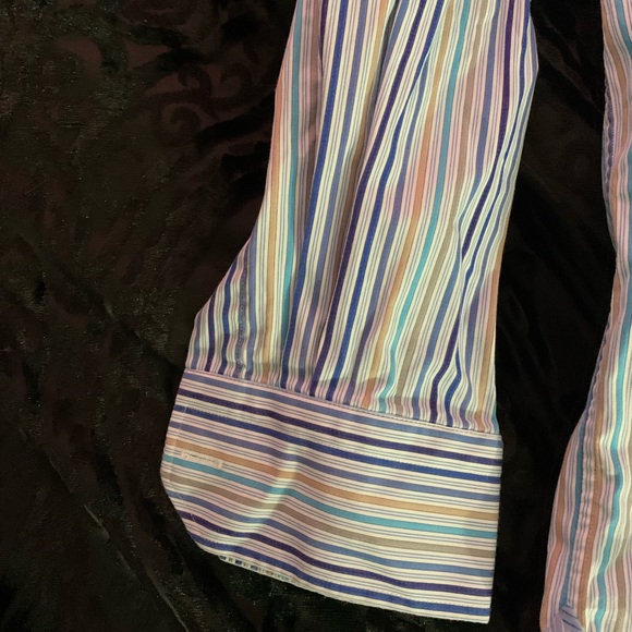 Robert Graham Striped Button Down Long Sleeve Shirt Men’s Size L - Picture 5 of 7